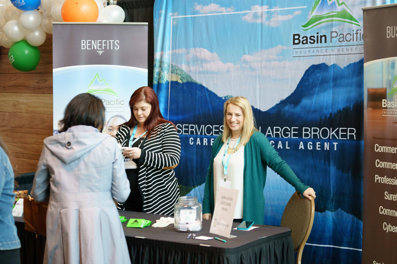 Basin Pacific booth at TC Women in Business Conference
