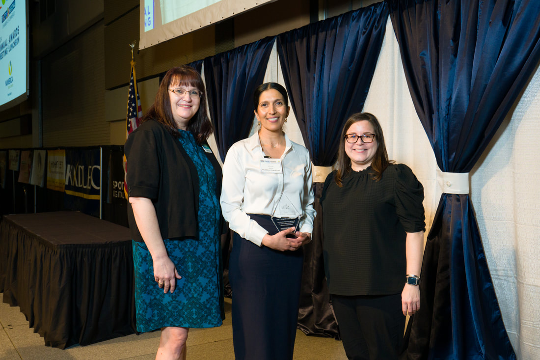 2024 TCRCC Board Chair Amy Basche, Health First Urgent Care Owner, CEO, and Medical Director Dr. Jyoti Kahlon, and Pacific Northwest National Laboratory Executive Director of Communications and External Engagement Jaime Shimek