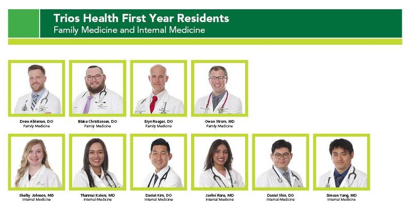 Trios Health First Year Residents
