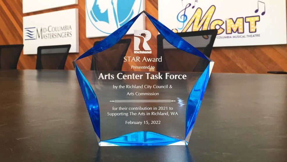 Arts Center Task Force award from City of Richland Arts Commission